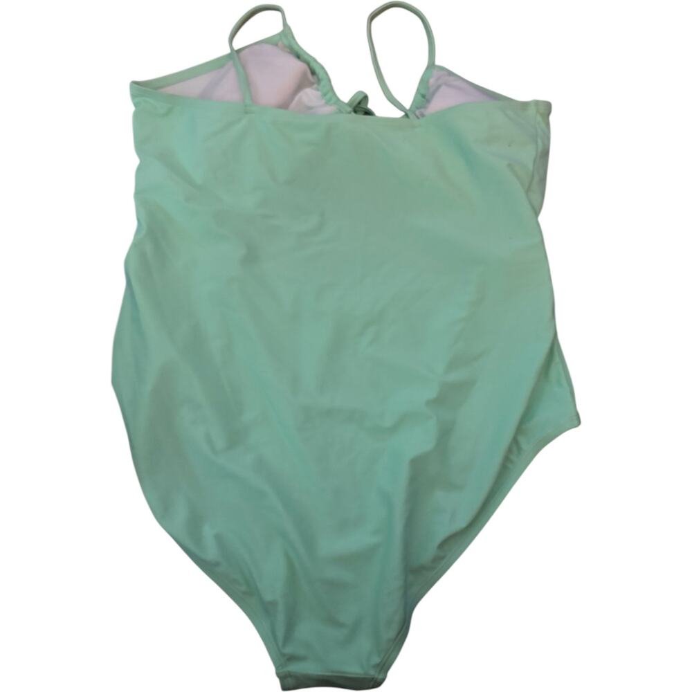 Summer Crush Juniors Size 2X Mint Green One Piece Swimsuit, NWT